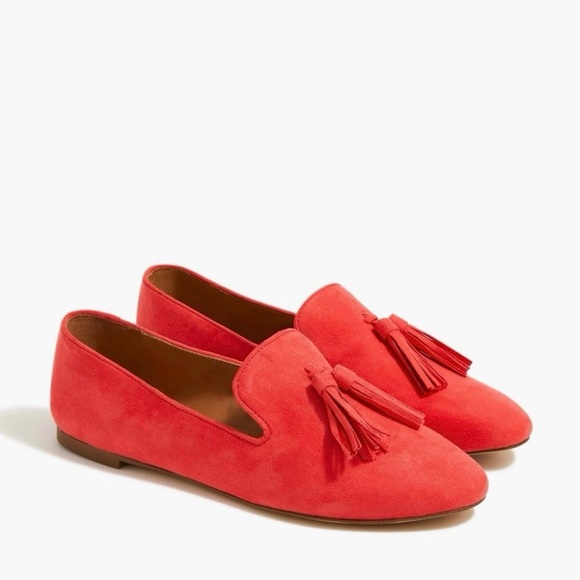 J. Crew Faux Suede Tassel Loafers Size 7 - Picture 1 of 9